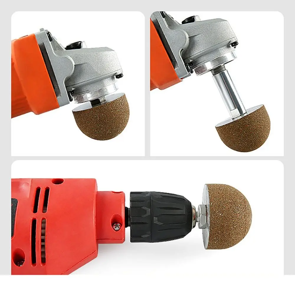 Stone Pebble Marble Cobblestone Stones Engraving Mushroom Grinding Head Internal Hole Diamond Brazed Polishing Wheel