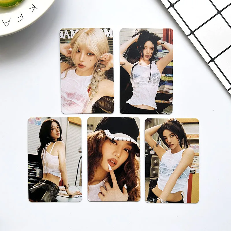 5pcs/set KPOP (G)I-DLE Mini Album I SWAY Photocards Lomo Cards Soyeon Miyeon Minnie Peripheral Card YUQI SHUHUA Fans Gifts