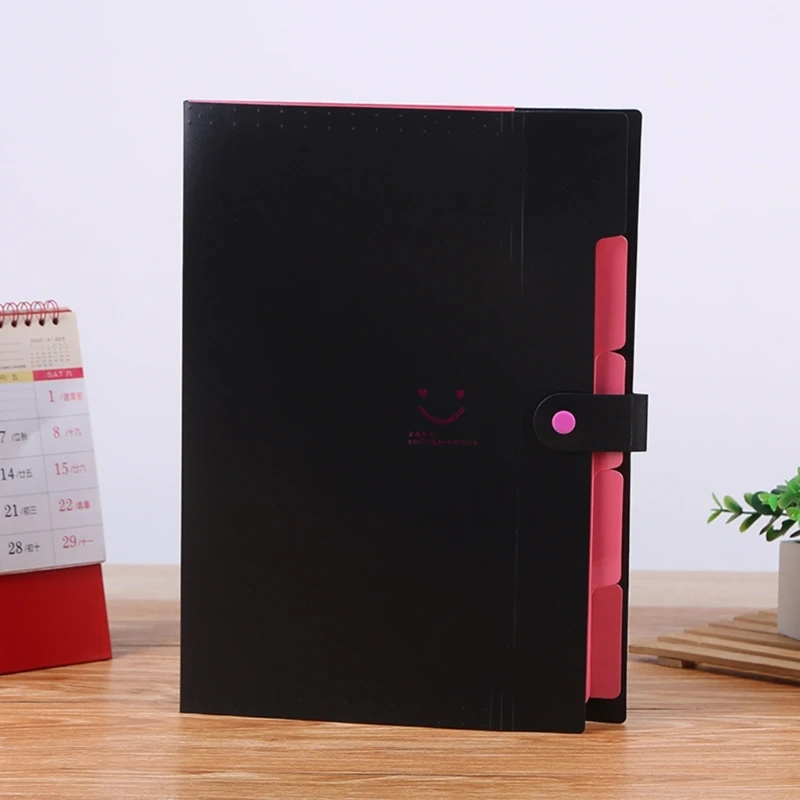 5 جيوب كبيرة لحفظ الملفات المحمولة، حقيبة صندوقية لتنظيم الملفات متعددة الوظائف