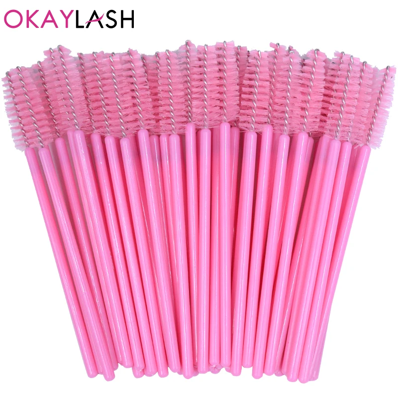 100PCS Eyelash Brushes Disposable Mascara Wands Applicator Spoolies Makeup Brushes Eye Lashes Cosmetic Brush Lash Extension Tool