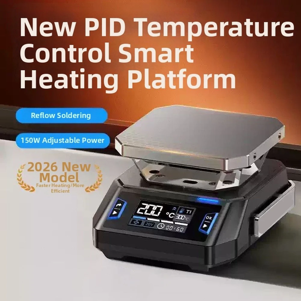 HT-P1B 150W Heating Plate for PD3.1/3.0 Fast Charging Compatible Constant Temperature Preheater with Reflow Mode