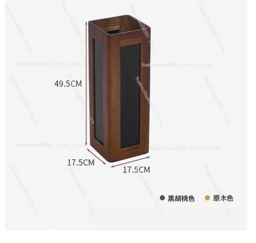 

011 Chinese Style Solid Wood Umbrella Stand Home Entryway Umbrella Holder Commercial Hotel Large Capacity