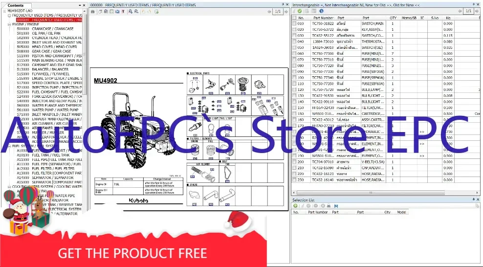 

AutoEPC Kubota KAI, KTA Australia, KUK UK, KDG,SKI Thailand, KMI Indonesia Каталог запасных частей 2021