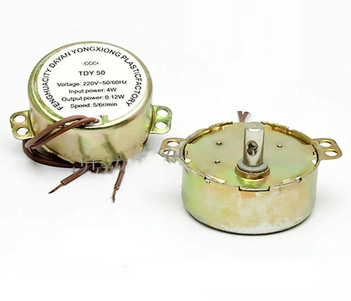 TDY50 Round Synchronous Motor 2.5r/min 5/6RPM Speed AC 220-240V for Electric Heaters