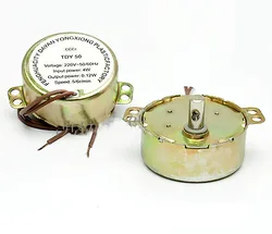 TDY50 Round Synchronous Motor 2.5r/min 5/6RPM Speed AC 220-240V for Electric Heaters