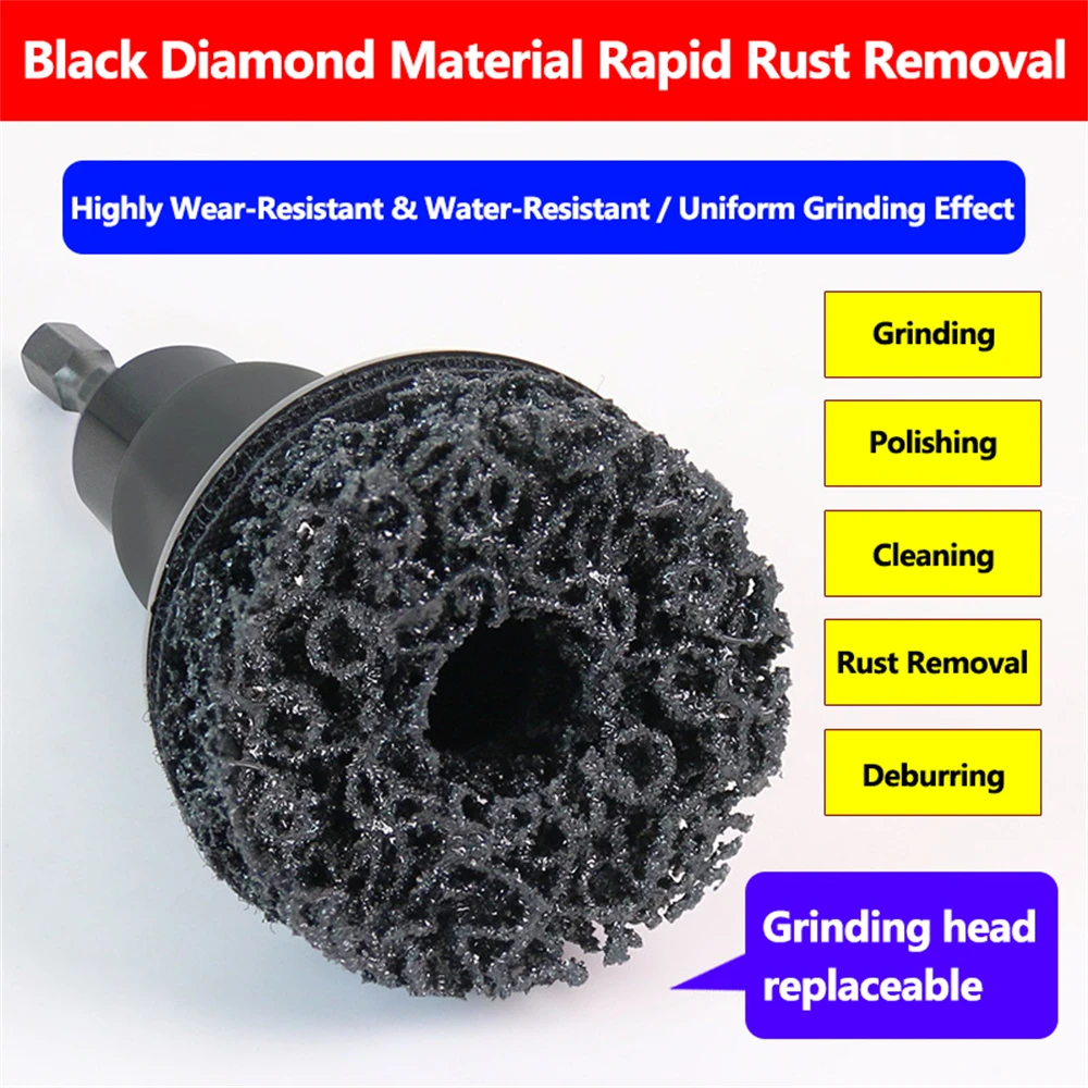 Wielnaaf Roestverwijderingsborstel Remnaaf Oppervlakte- en noppenreiniging Onderhoudsset Remschijf Roestverwijderingsgereedschap voor naafrotorwiel