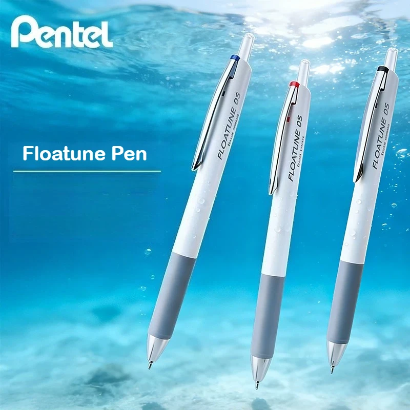 Pentel FLOATUNE Retractable Rollerball Pen, Ultra-Smooth Low Friction,Bullet & Needle Tip, Large Capacity,Quick Dry 0.5mm Office