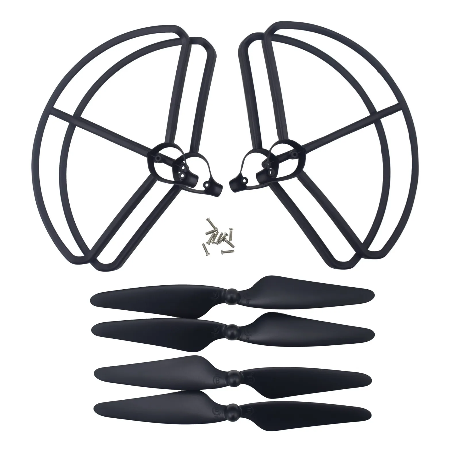 4PCS Propellers Protection Cover +4PCS Propeller For Hubsan H501S/H501A/H501C/H501M/H501S W/H501S pro RC Four Axis Aircraft