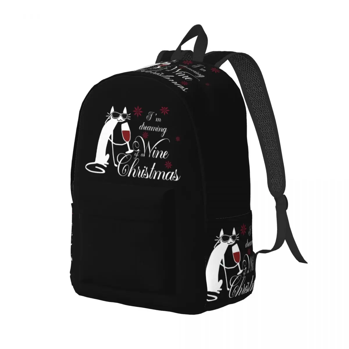 

A Glass Of Wine A Day Backpack Daypack Large Capacity Children BookBag School Bag Shoulder Bags for Boys Girls