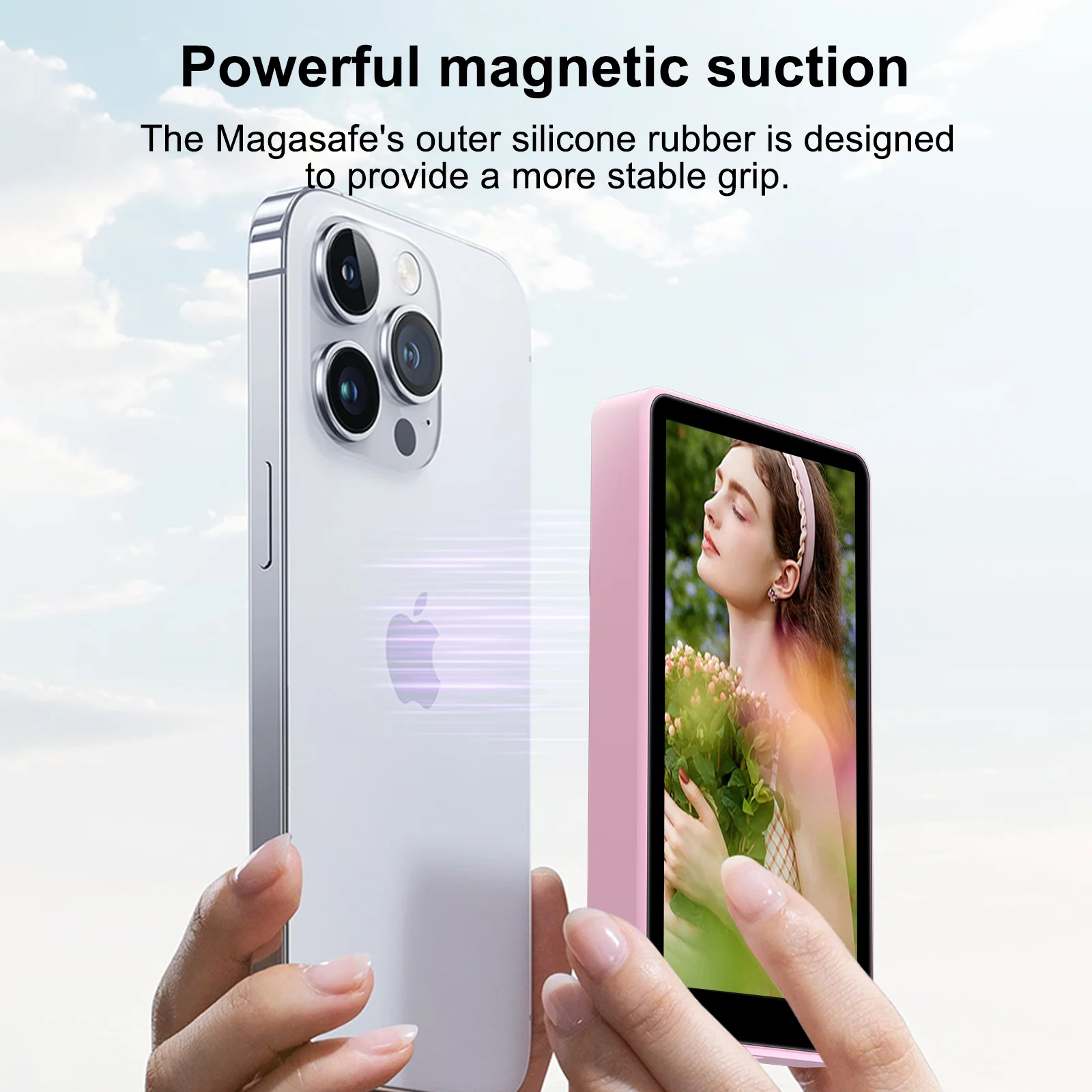 

2025 hot sale Eson 1800mAh Battery Endurance 4H Strong Magnetic Selfie Stick Screen Mobile Phone Accessories ABS Silicone