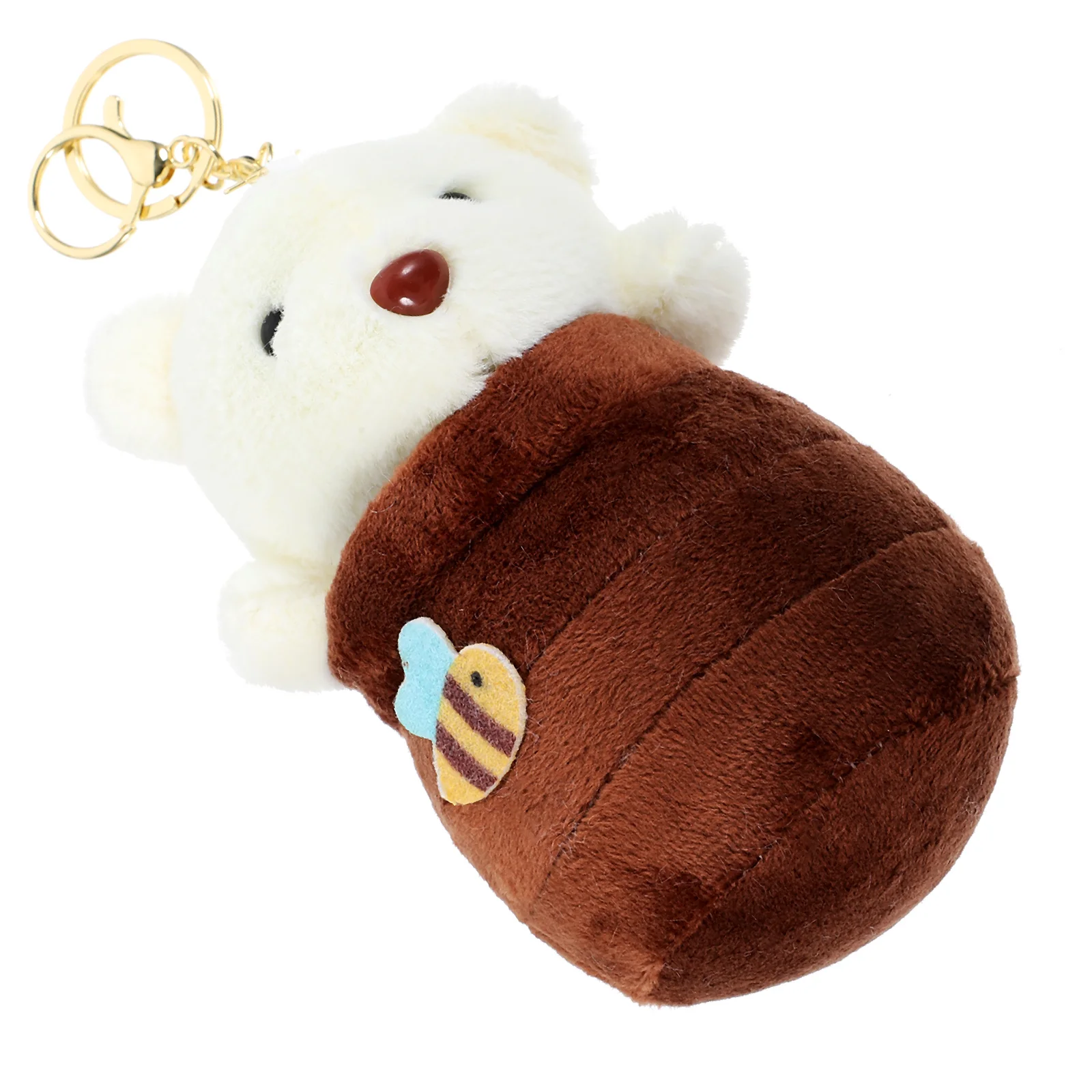 

Plush Cartoon Bear Hanging Keychain Stuffed Bear Keyring Bag Purse Hanging Ornament Plush Bear Keychain