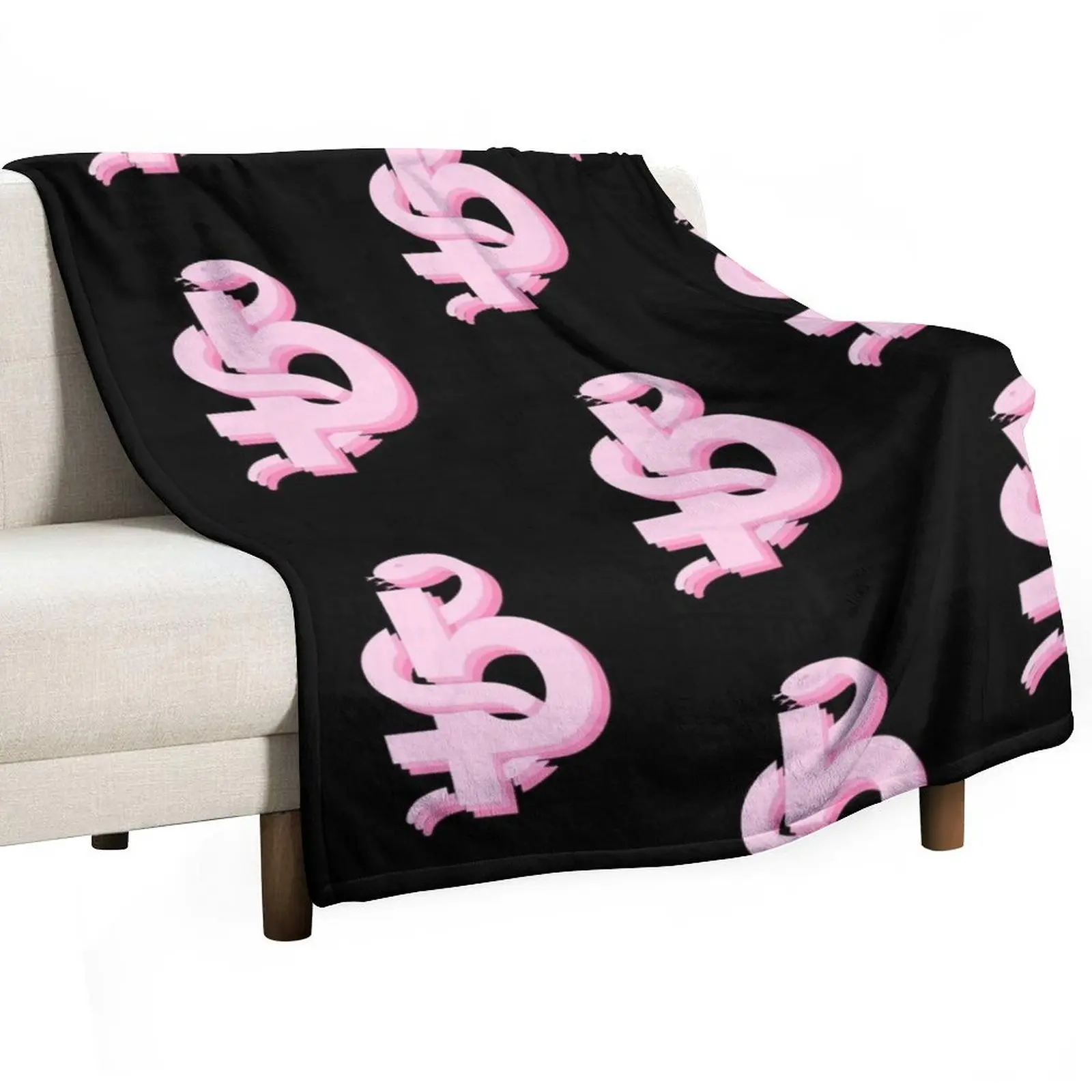 

Blackbear logo pink Throw Blanket for babies heavy to sleep Large Nap Blankets