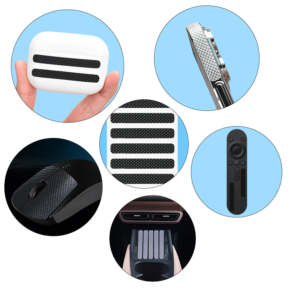 Handyhülle Anti-Rutsch-Aufkleber Seite Anti-Rutsch-Kopfhörer Computer Tablet Anti-Rutsch-Antikollisions-Aufkleber transparent DIY