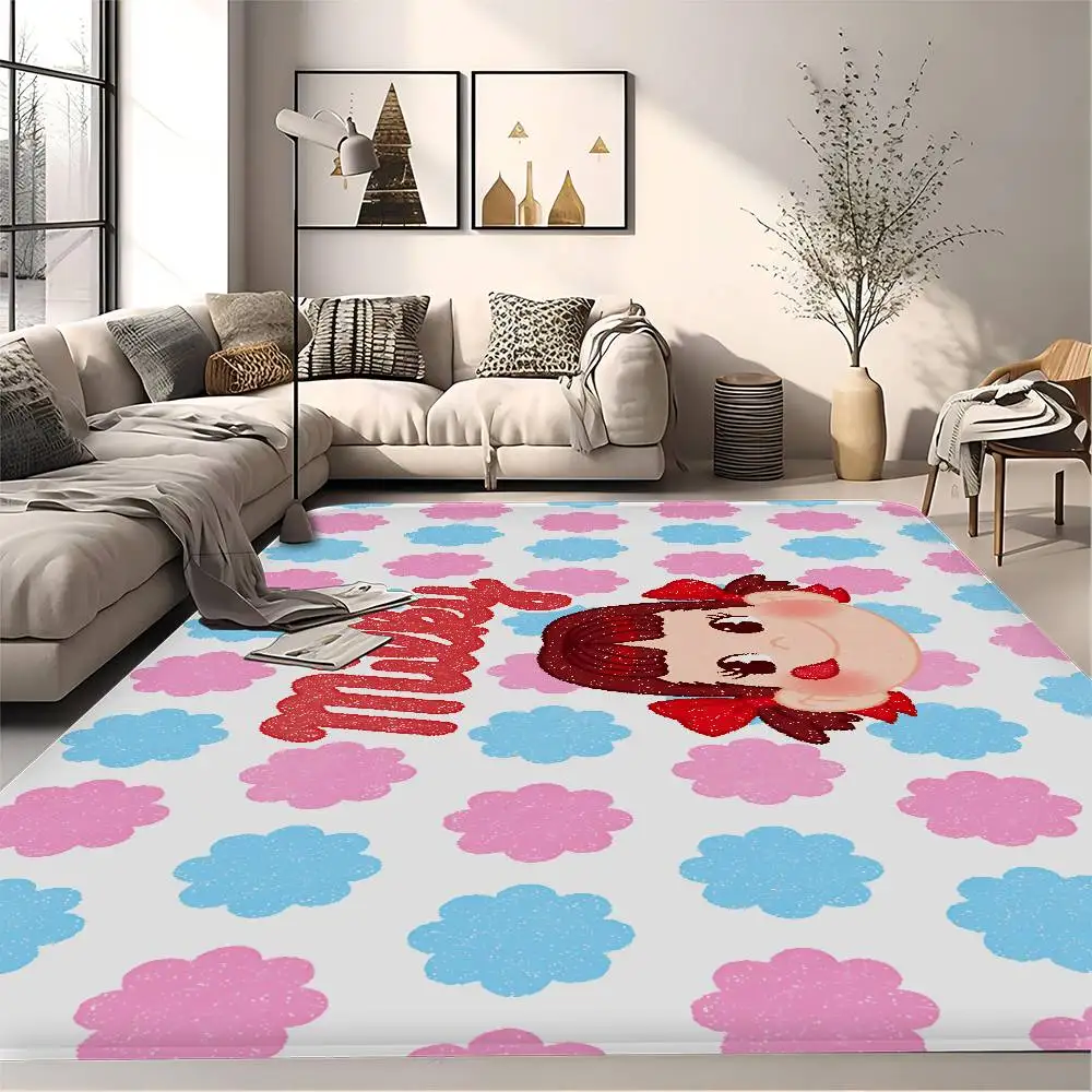 CUTE M-Milky P-Peko-chan Bath Mat Kids Room Bedroom Decoration Balcony Anti-Slip Doormat Living Room Alfombra