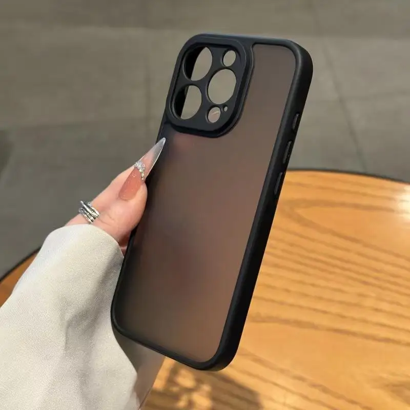 Luxuriöse Mattierte Panzerhülle für iPhone 11 12 13 14 15 16 17 18 Pro Max Plus Hybrid Hartschale Stoßfeste Abdeckung – Detail 3