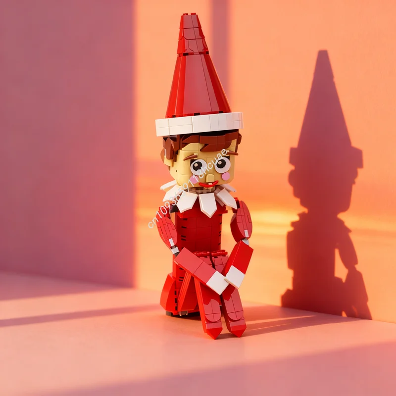 474 قطعة MOC قزم الرف الموسمية عيد الميلاد نموذج اللبنات البناء تجميع DIY بها بنفسك فكرة هدية الكريسماس اللعب عيد ميلاد #1