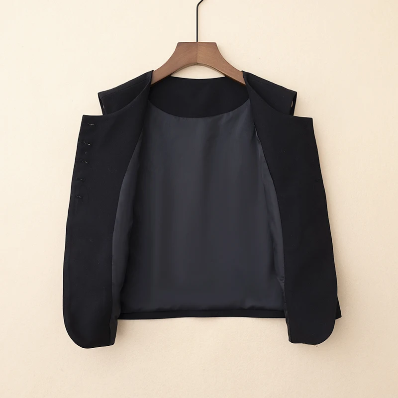 Abito ort versatile ricamato Jaet da donna 2025 Primavera New Small Fraance Sle Personali oulder Top Gilet capispalla