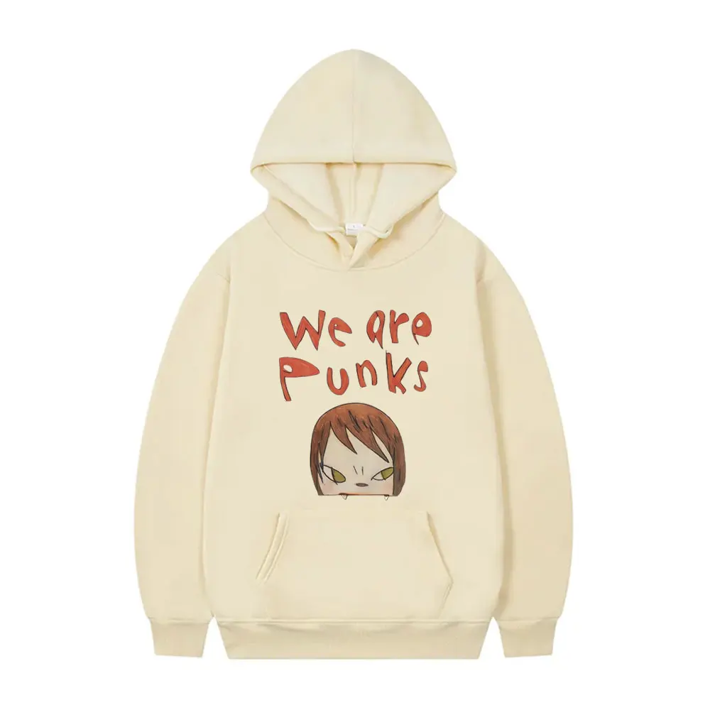 

Yoshitomo Nara We Are Punks Vampire Baby Graphic Print Hoodie Men Women Fashion Cartoon Sportswear Funny Male Oversized Hoodies