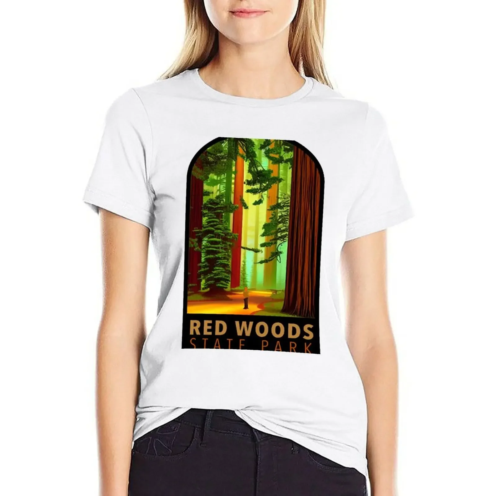 Explore adventure wanderlust hiking camping road trip travel National Parks Redwoods T-shirt