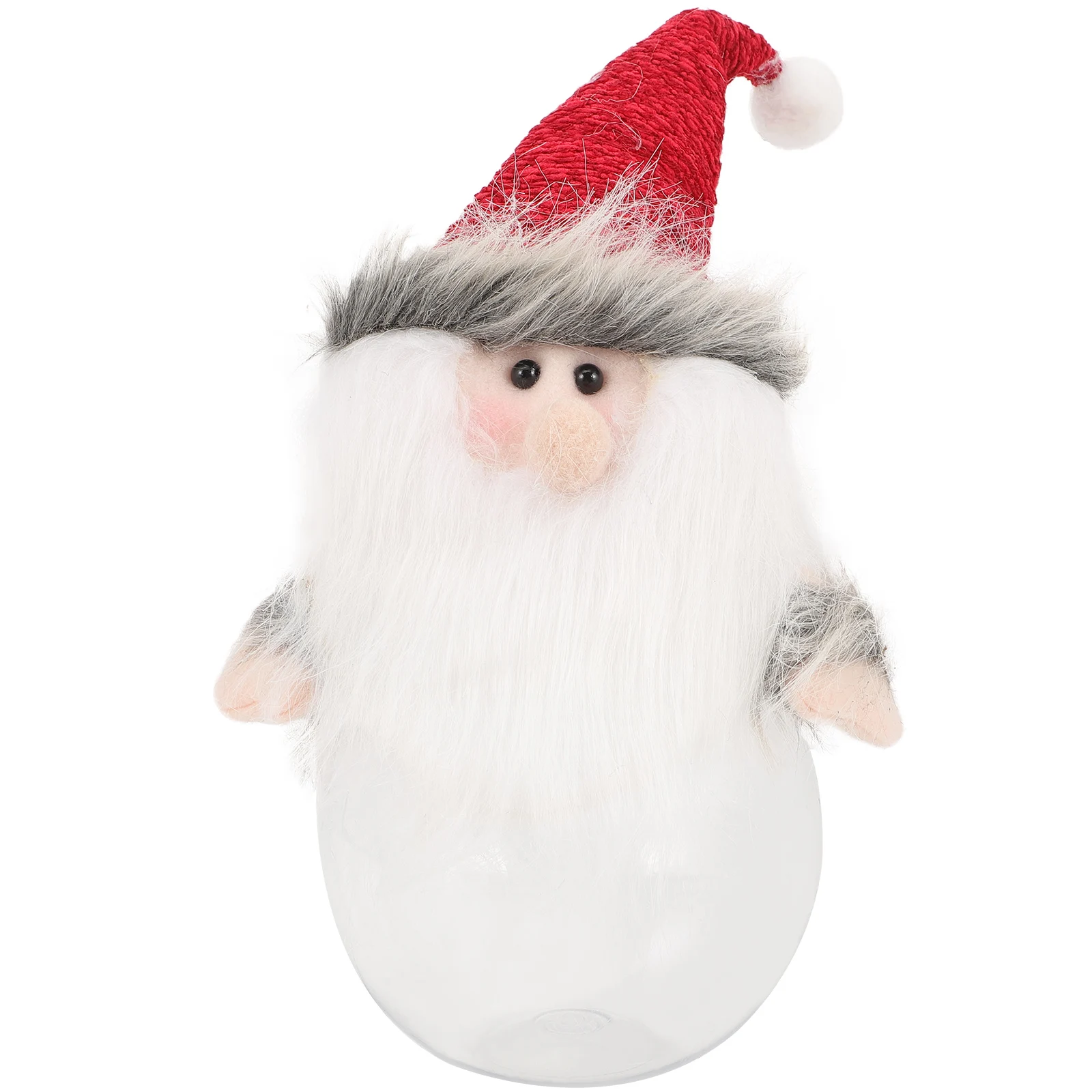 

Christmas Box Santa Candy Jar Festive Treats Storage Container Xmas Cookie Bottle Party Supplies Plastic Candy Jar Reusable
