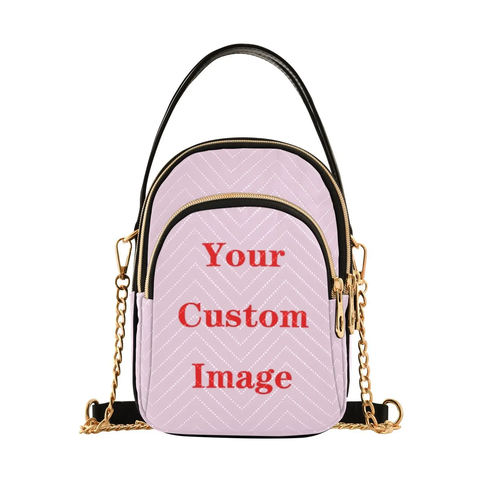 New Crossbody Bags For Women‘s 2023 Trend Fashion Polyester Simplicity Custom Image Small Chains Shoulder Handbags Purses