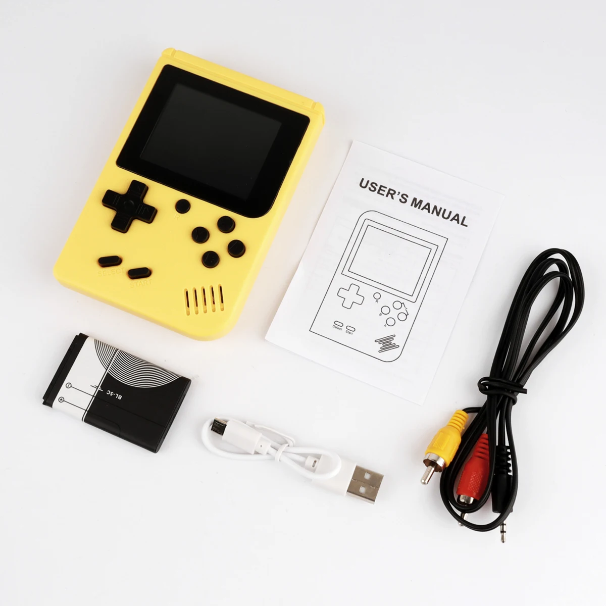 وحدة تحكم ألعاب فيديو ريترو صغيرة محمولة باليد مدمجة 800 لعبة كلاسيكية هدايا Gameboy