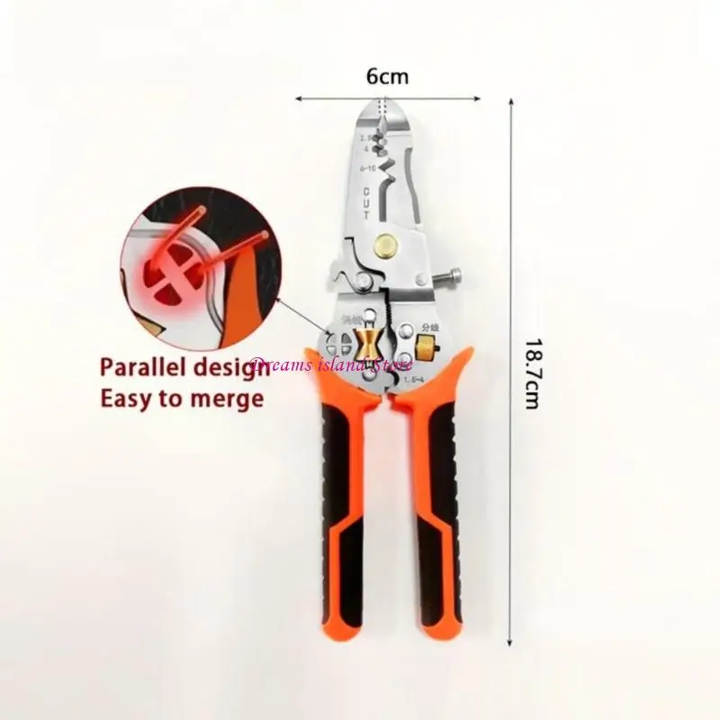 Strumento ergonomico da 10 in 1 stripper per cavi elettrici con bloccante sicurezza HX6C