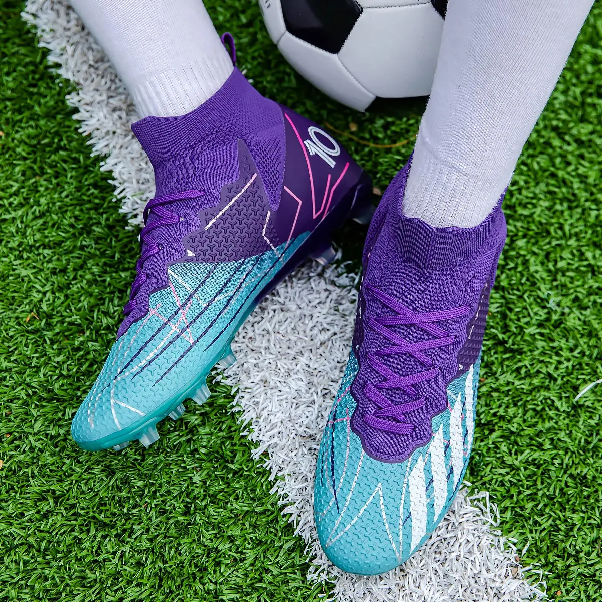 

Новые футбольные бутсы для соревнований по искусственной траве; профессиональная обувь для матчей и тренировок с длинными заклепками