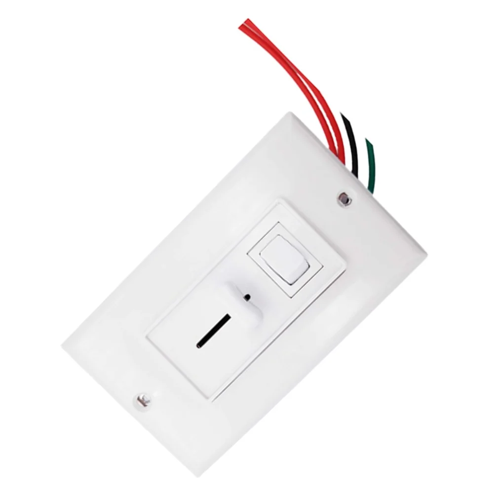 120V For AC Slide Dimmer Switch 600W Max Load For LED Bulbs For Wall Mounted Lighting Control Fits Single Pole And 3-Way