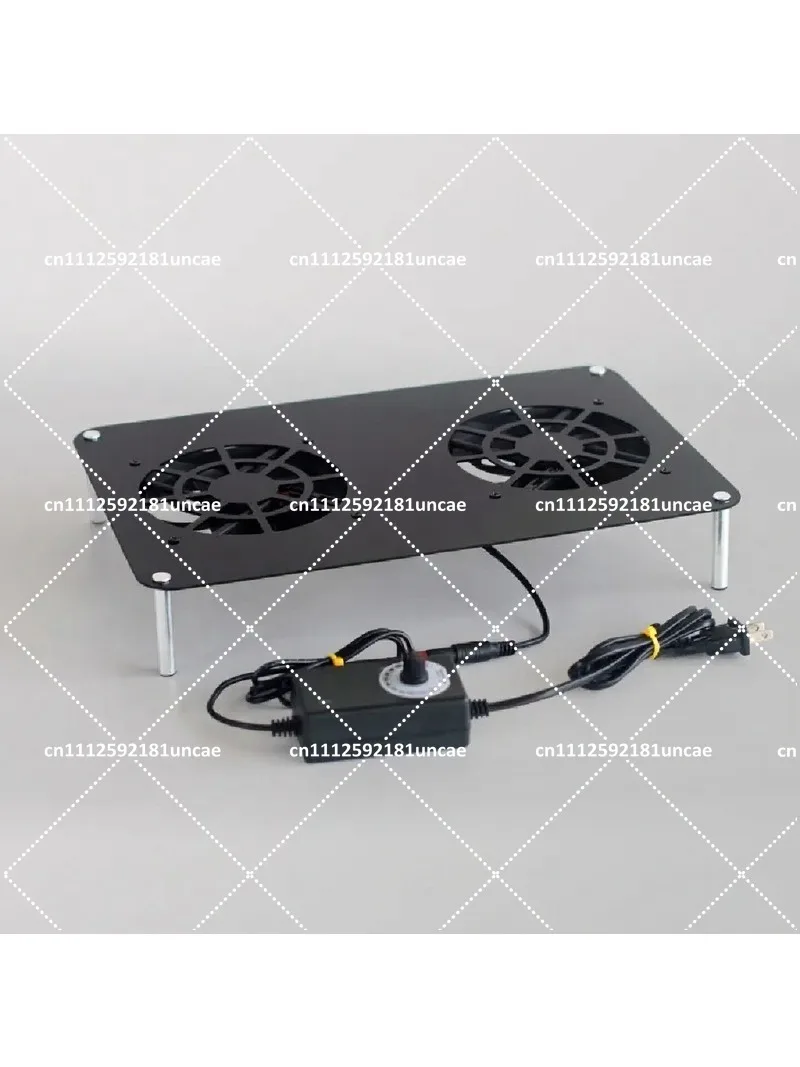Metal Enlarged Base Router Cooling Fan Frame Silent Speed Regulation