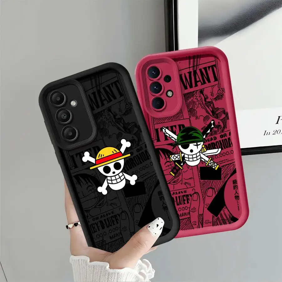 One Piece Knochen-Logo Handyhülle für Samsung Galaxy A06 A15 A16 A50 A11 A04 A17 A14 A12 A07 A05 A20 A13 A30