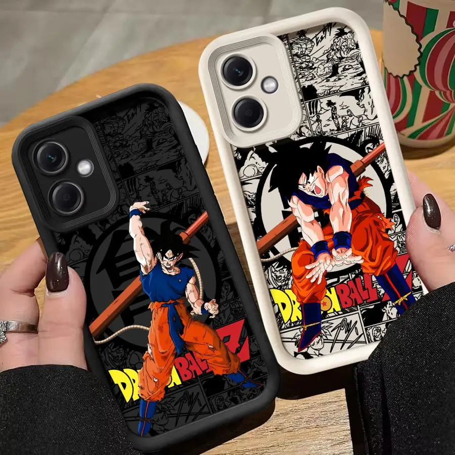 Capa macia para redmi note 13 14 pro plus 11s 12s 10 11 12 pro dragon ball japão anime goku