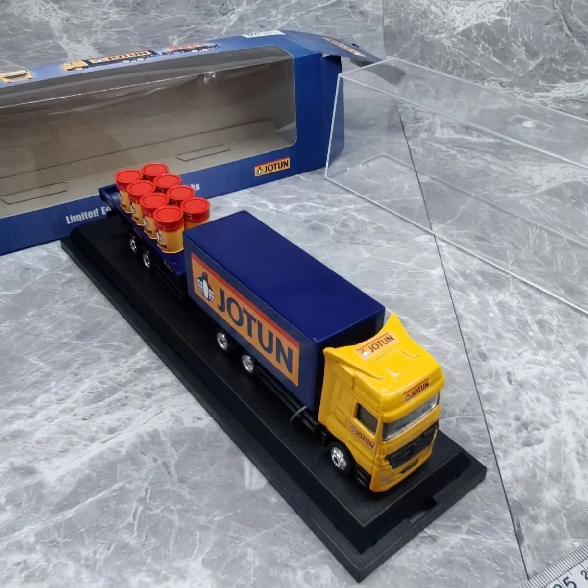 1/87 JOTUN Ciężarówka Wytrzymała Model Samochodu ze Stopu Metalu Ozdoba Ciężarówka Transportowa Dekoracja Sceny
