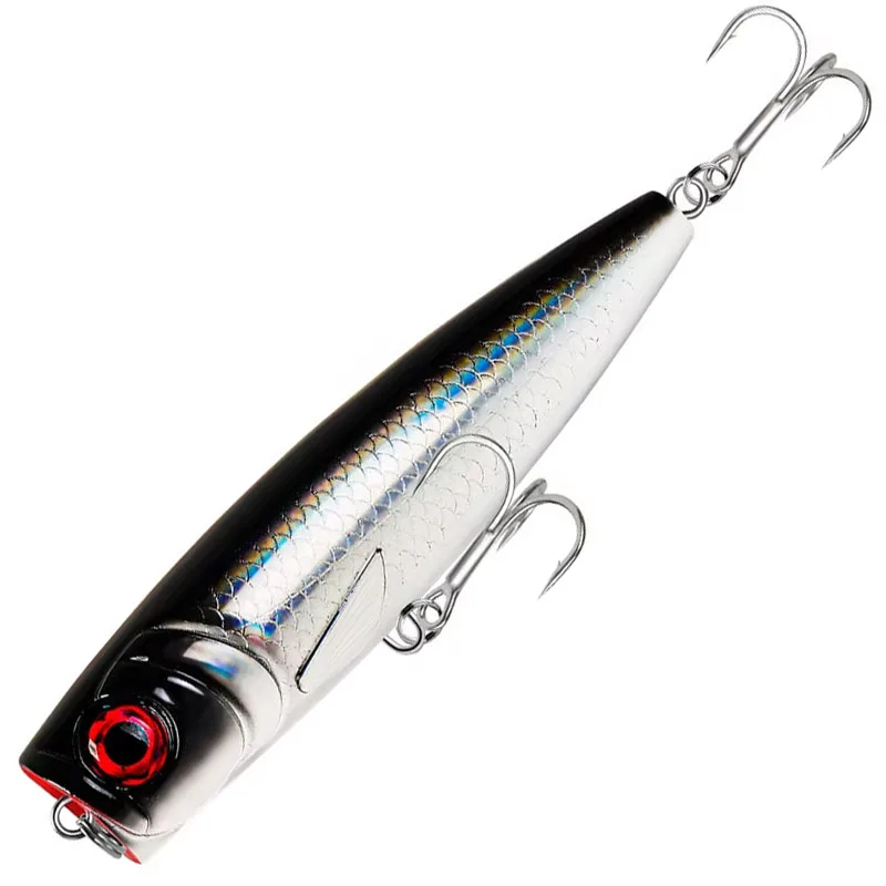 Topwater Popper przynęty wędkarskie 140mm 59g powierzchnia słonowodne woblery Twitch dla szczupaka Swimbait długie rzucanie sztuczna twarda przynęta