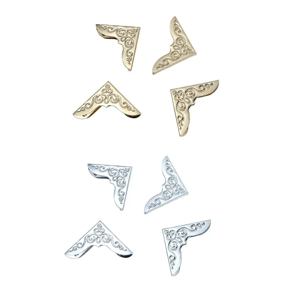 40pcs Metal Book Jewelry Box Metal Crafts Notebook Corner  Protectors Menu Folder Corner Brackets Scrapbooking  Albums - view 3