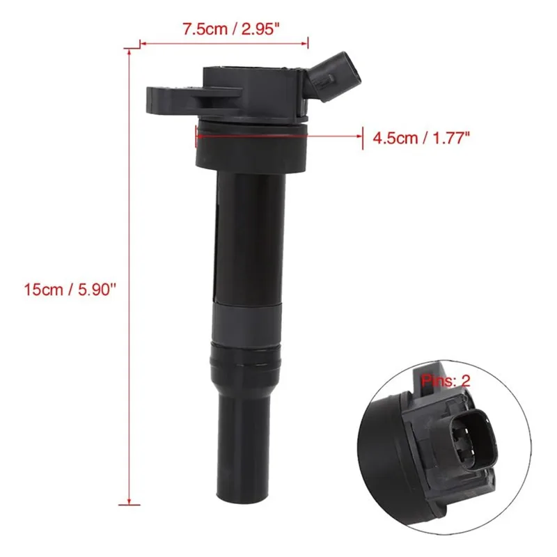 273002E000 คอยล์จุดระเบิดรถยนต์สําหรับ Hyundai Elantra Tucson Sonata ix35 สําหรับ Kia Soul Forte Rondo K3/4/5 KX3/5 1.8L 2.0L 27300-2E000