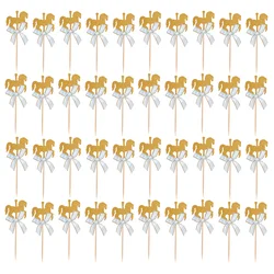40Pcs Carousel Baking Topper Cake Decor Horse Cupcake Toppers Cake Decor Baking Topper Party Supplies Festive Decorations