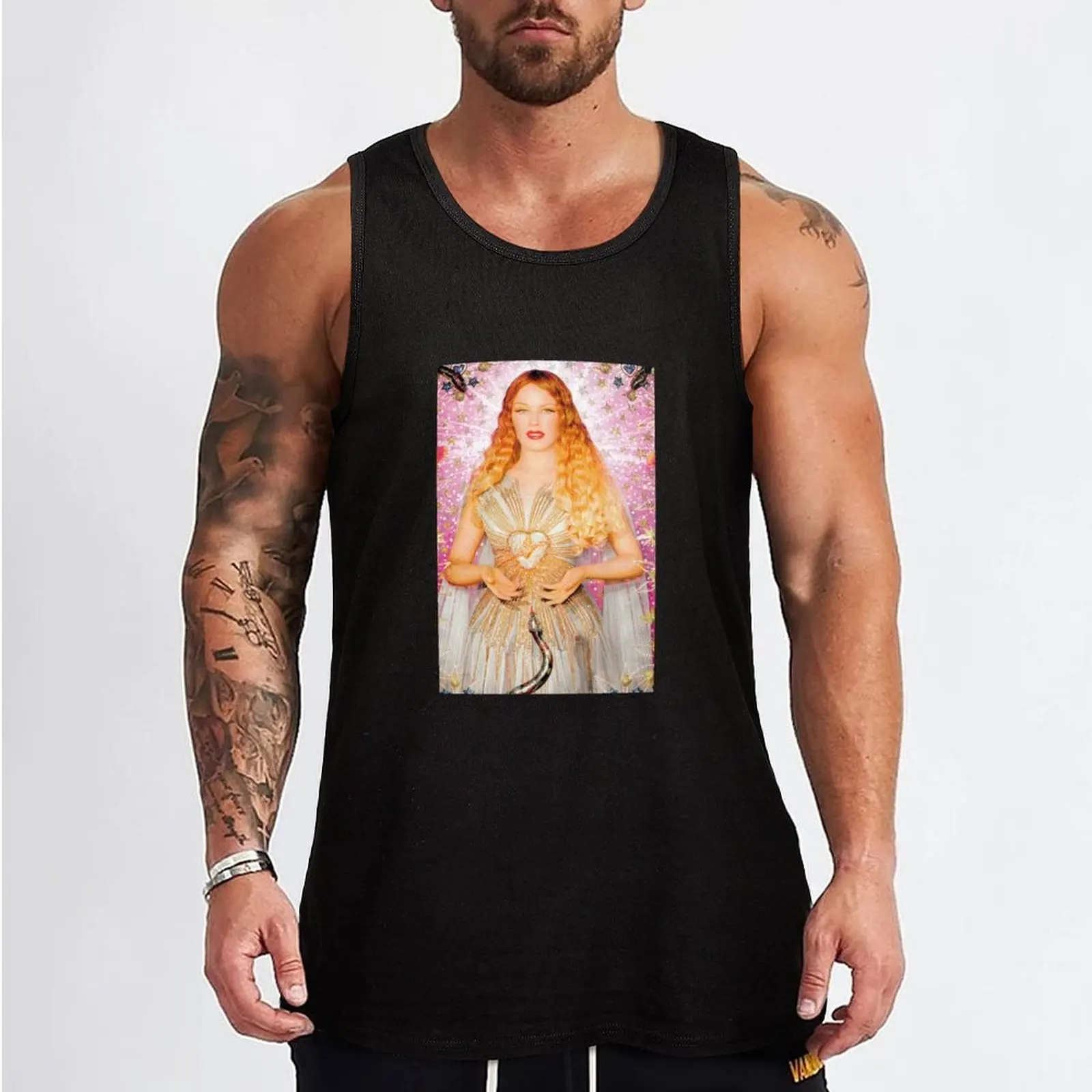 Kylie Minogue by Pierre et Gilles Tank Top Men's sleeveless Men's sleeveless gym shirts Men gym sportswear