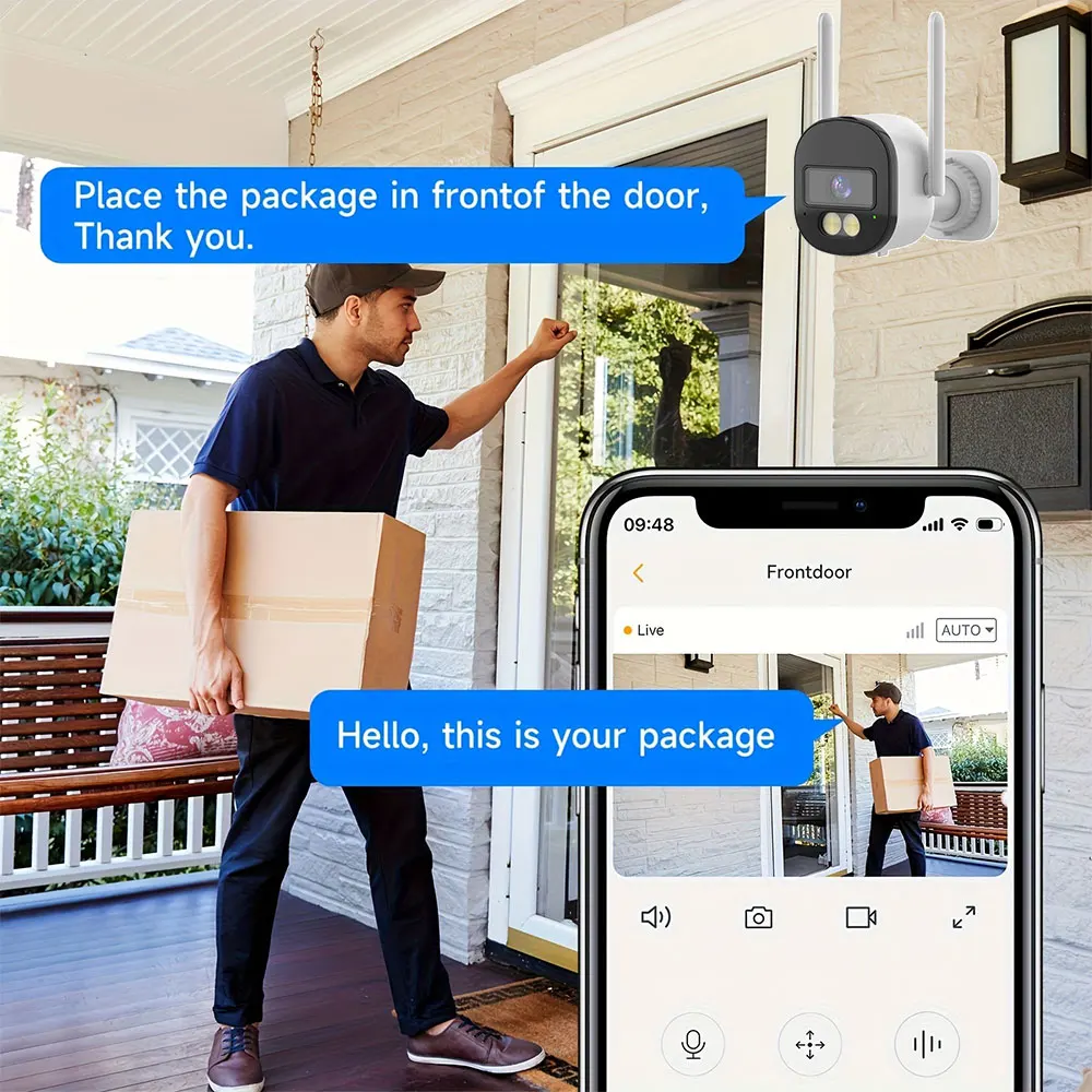 Tuya 5MP Bullet Camera Outdoor 2.4G/5G Dual Band Wifi Security Camera Color Night Vision Surveillance Support Onvif Two Way Talk