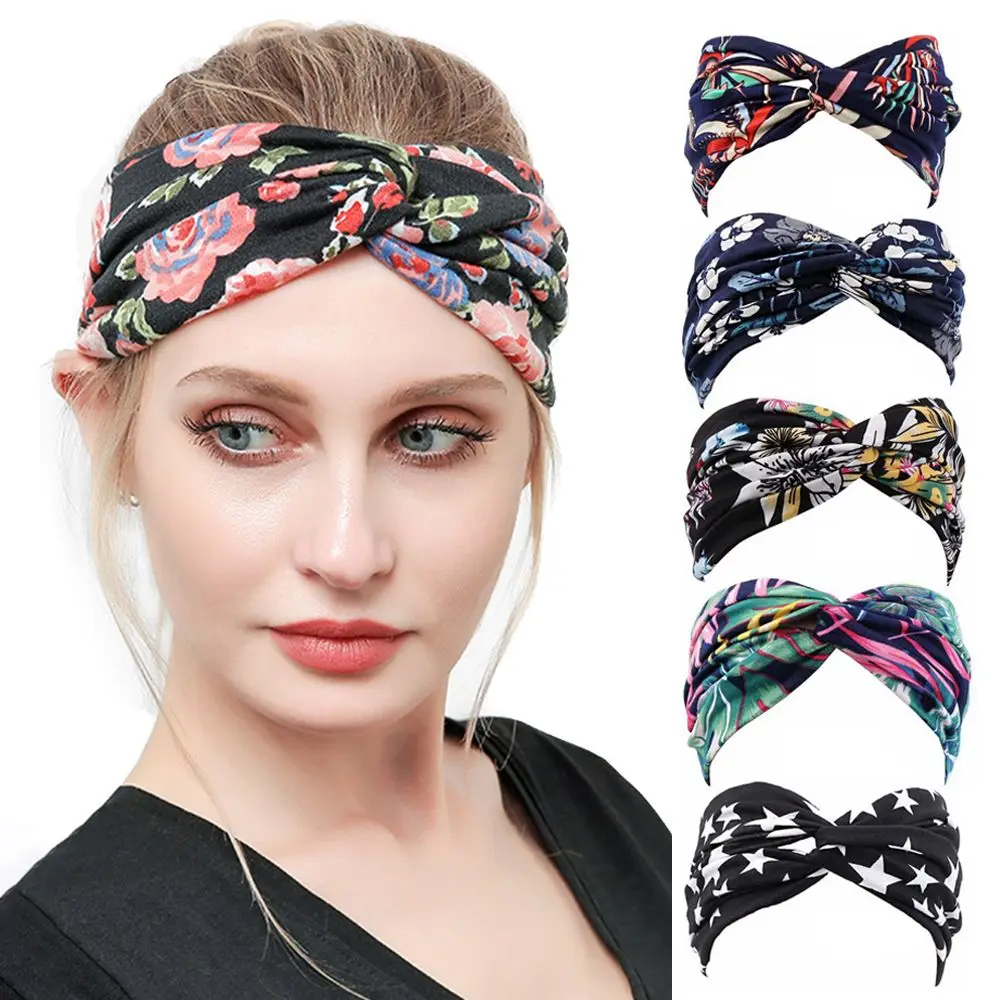 

Criss Cross Headwear Sports Turban Elastic Women Headbands Hair Bands Head Wrap Hair Accessories