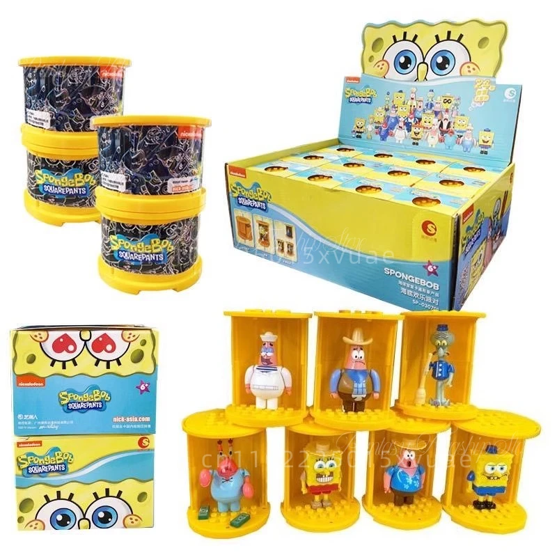 

SpongeBob SquarePants Building Blocks Cartoon Patrick Star Squidward Tentacles Assembling Model Collect Toys Children's Gifts
