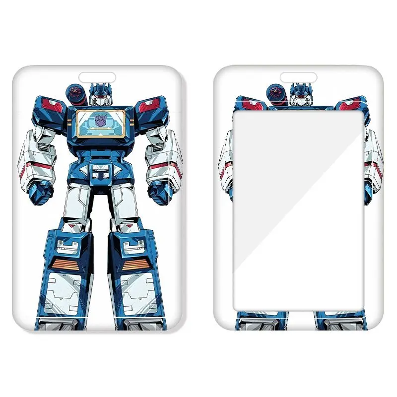 Funda para tarjeta de transformación, tarjeta de comida, tarjetas de autobús para estudiantes, tarjeta de campus, funda para tarjeta de identificación de trabajo, insignia de trabajo, insignia escolar con cordón