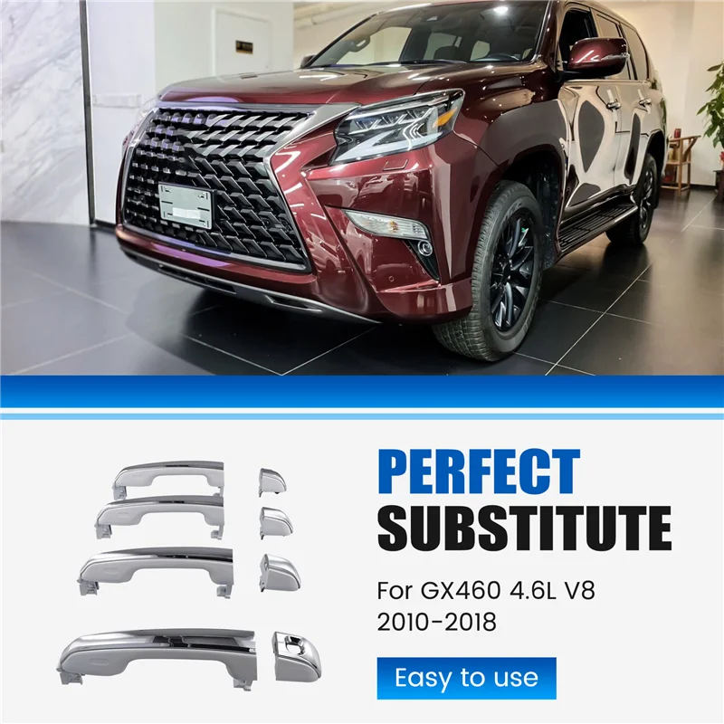

Superior-Front/Rear/Left/Right Exterior Door Handles For Toyota Lexus GX460 4.6L V8 2010-2018 Toyota 4Runner 2010-2016