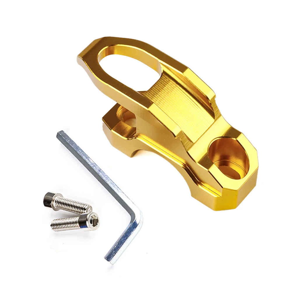 Motorcycle Storage Hook for Helmets CNC Design for Easy Installation and Robust Helmet Protection on Handlebar