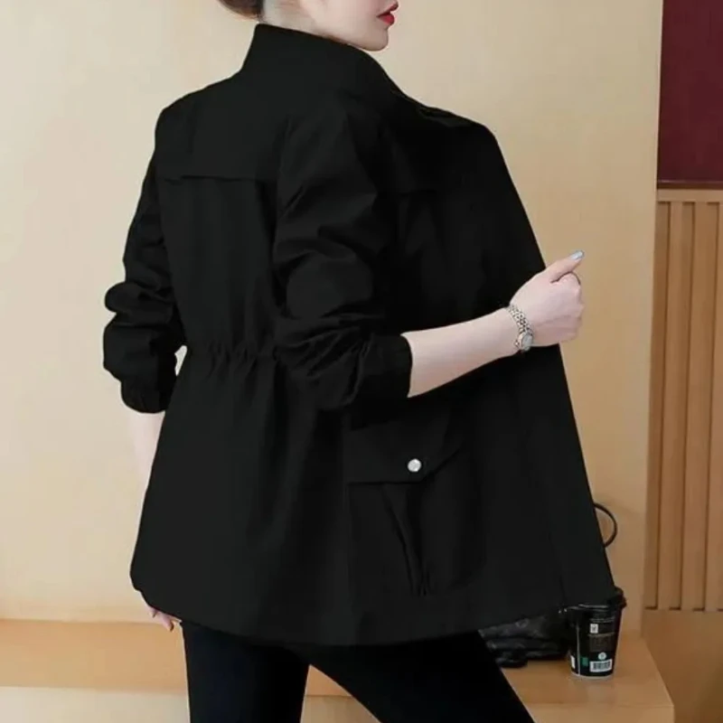 

Blouson, весенне-осенние пальто, женская красивая новая верхняя одежда, трендовая ветровка 2025, куртка для женщин, винтажная одежда высокого качества