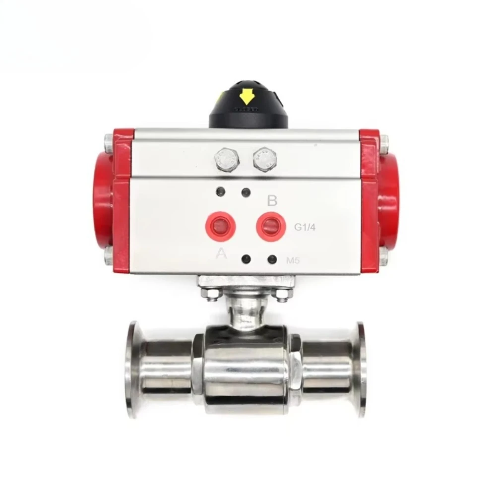 Valve Actuator Quick-install 2-way Single/Double Acting SS316 Pneumatic Ball Valve