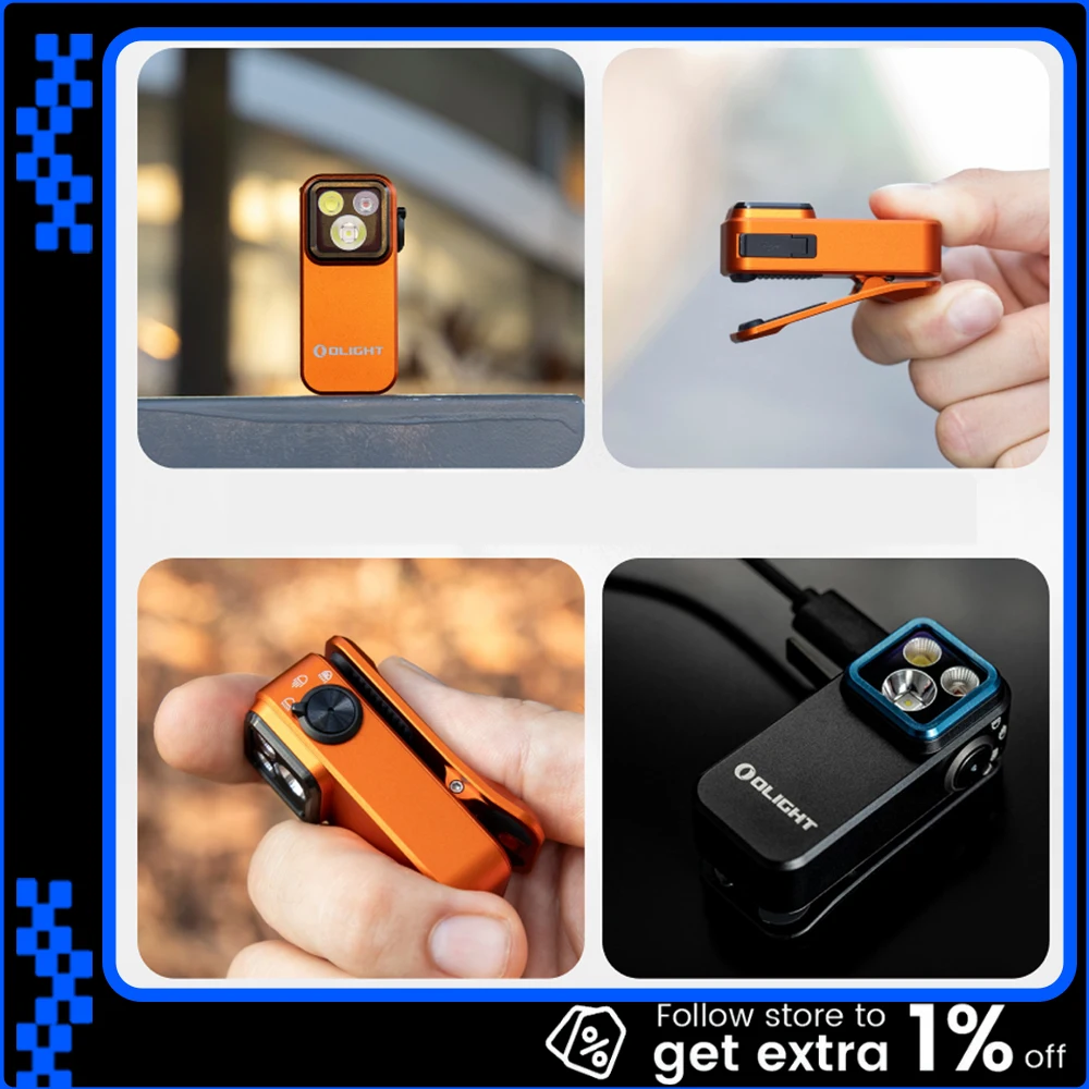

Olight Oclip Pro уличный фонарик портативный сильный свет фонарик для кемпинга дальнего действия перезаряжаемый 500LM фонарик из алюминиевого сплава