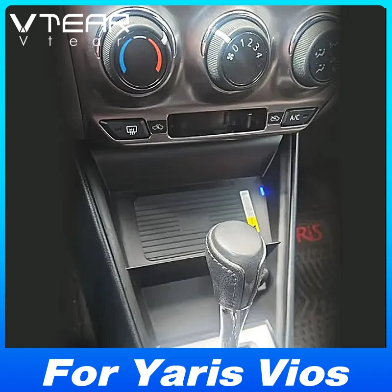 

For Toyota Yaris Vios 2013-2019 Car Wireless Charger Fast Cell Phone Charging Plate Adapter Interior Modification Auto Parts