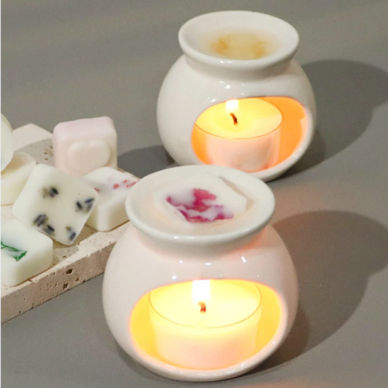Bougeoir chauffant en céramique, brûleur d'huile essentielle, diffuseur de roseaux, four domestique, Salon de Spa, brûleur d'encens d'aromathérapie