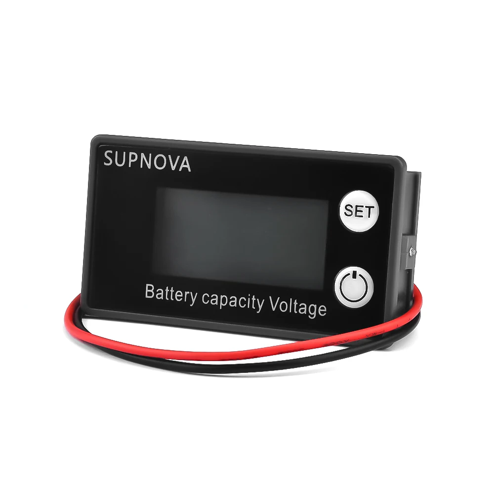 Akumulator samochodowy woltomierz wskaźnik poziomu naładowania 12V 24V 48V bateria litowa miernik pojemności dla 6133A LCD Alarm temperatury baterii